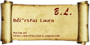Bártfai Laura névjegykártya